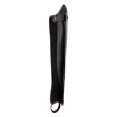 Mini-chaps Horze Wicklow con perforaciones florales Negro Mini-chaps Horze Wicklow con perforaciones florales Negro