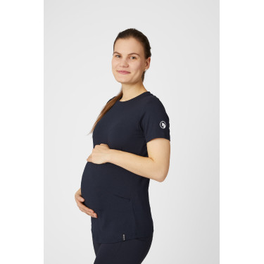 Camiseta de maternidad funcional Horze Lily Azul marino oscuro