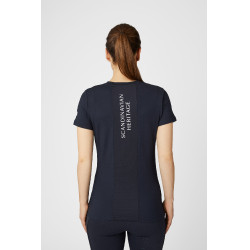 Camiseta de maternidad funcional Horze Lily Azul marino oscuro