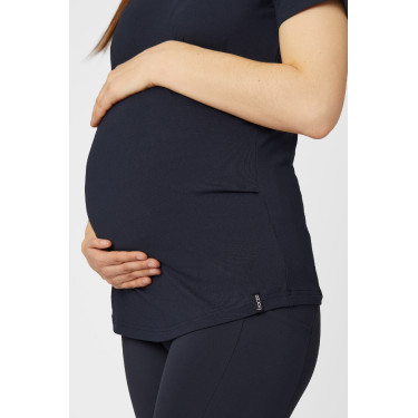 Camiseta de maternidad funcional Horze Lily Azul marino oscuro