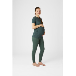 Camiseta de maternidad funcional Horze Lily Cilantro verde