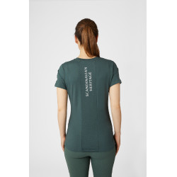 Camiseta de maternidad funcional Horze Lily Cilantro verde