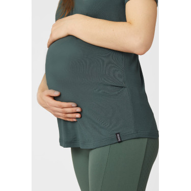 Camiseta de maternidad funcional Horze Lily Cilantro verde