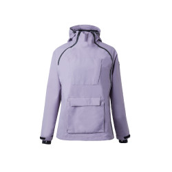 Chaqueta de equitación impermeable Horze Ayla con cremalleras para mujer Pasa real Violeta