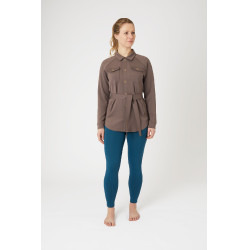 Camisa-chaqueta Alyssa para mujer Horze Marrón gris hierro Marrón Camisa-chaqueta Alyssa para mujer Horze Marrón gris hierro Marrón