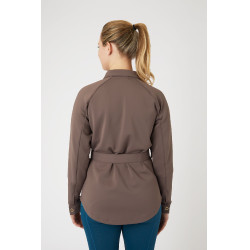 Camisa-chaqueta Alyssa para mujer Horze Marrón gris hierro Marrón Camisa-chaqueta Alyssa para mujer Horze Marrón gris hierro Marrón