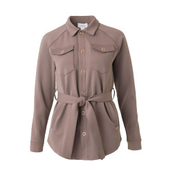 Camisa-chaqueta Alyssa para mujer Horze Marrón gris hierro Marrón Camisa-chaqueta Alyssa para mujer Horze Marrón gris hierro Marrón