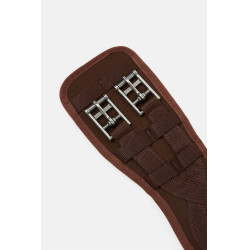 Cinchón de doma preformado de neopreno Samara con elástico Horze Marrón demitasse Marr&amp;amp;amp;oacute;n