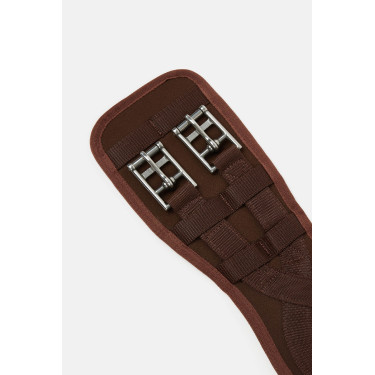 Cinchón de doma preformado de neopreno Samara con elástico Horze Marrón demitasse Marr&amp;amp;amp;oacute;n