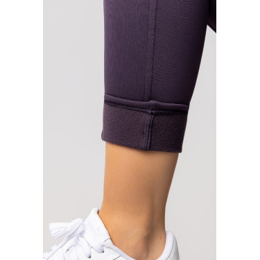Pantalón térmico con asiento completo Mira para mujer Horze Morella negra Violeta