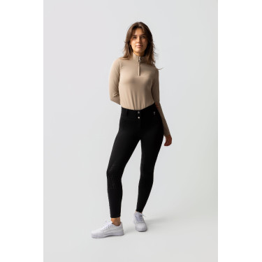 Pantalón térmico con asiento completo Mira para mujer Horze Negro
