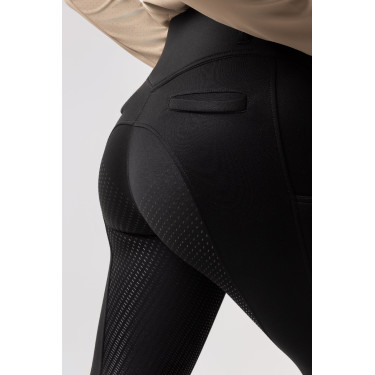 Pantalón térmico con asiento completo Mira para mujer Horze Negro