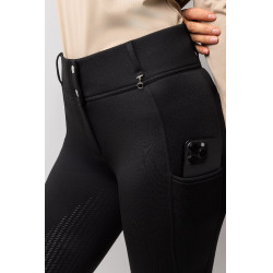 Pantalón térmico con asiento completo Mira para mujer Horze Negro