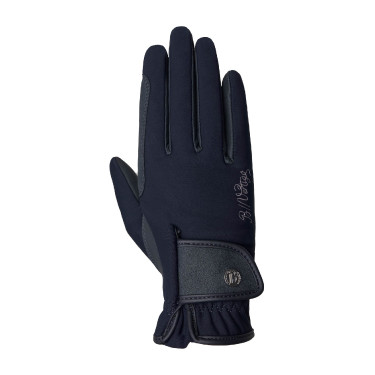 Guantes de equitación de invierno para mujer Sinja B Vertigo Azul marino oscuro