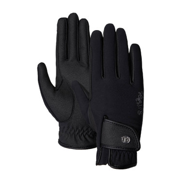 Guantes de equitación de invierno para mujer Sinja B Vertigo Negro Guantes de equitación de invierno para mujer Sinja B Vertigo Negro