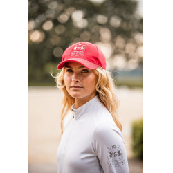 Gorra con logo B Vertigo Rojo rosa agracejo
