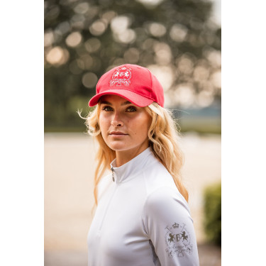 Gorra con logo B Vertigo Rojo rosa agracejo