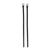 Tirillas de espuelas Marsella Horze hebilla con strass Marrón oscuro / plata