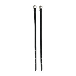 Tirillas de espuelas Marsella Horze hebilla con strass Negro / plata Tirillas de espuelas Marsella Horze hebilla con strass Negro / plata