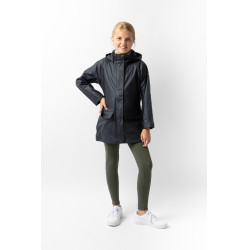 Chaqueta impermeable para niños Horze Clara Azul marino oscuro