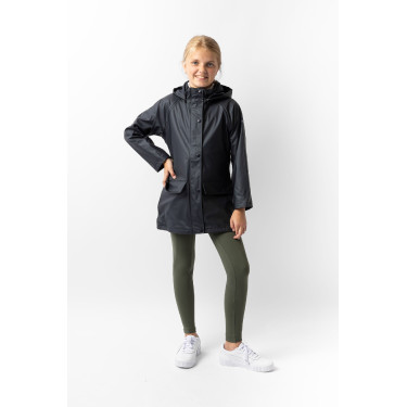 Chaqueta impermeable para niños Horze Clara Azul marino oscuro