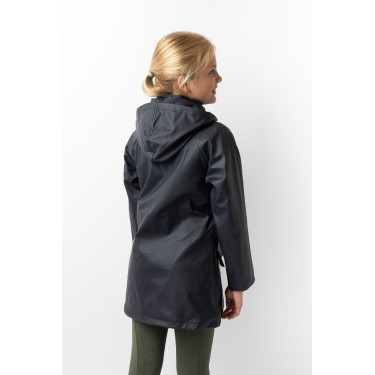 Chaqueta impermeable para niños Horze Clara Azul marino oscuro