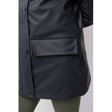 Chaqueta impermeable para niños Horze Clara Azul marino oscuro