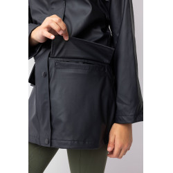 Chaqueta impermeable para niños Horze Clara Azul marino oscuro