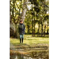 Chaqueta impermeable para niños Horze Clara Azul marino oscuro