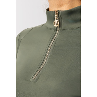 Top de entrenamiento B Vertigo Sidney para mujer Verde escarabajo