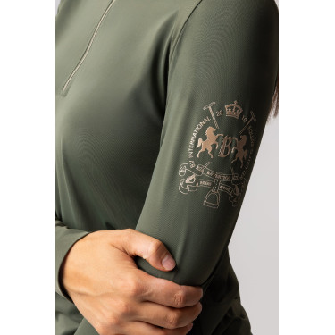 Top de entrenamiento B Vertigo Sidney para mujer Verde escarabajo