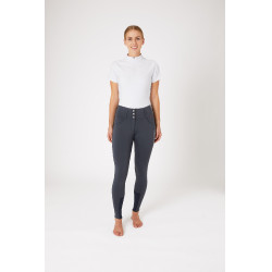 Pantalón de equitación de asiento completo Meghan B Vertigo de talle alto para mujer Azul marino oscuro