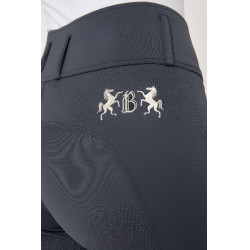 Pantalón de equitación de asiento completo Meghan B Vertigo de talle alto para mujer Azul marino oscuro