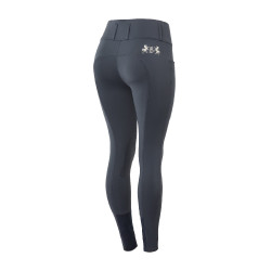 Pantalón de equitación de asiento completo Meghan B Vertigo de talle alto para mujer Azul marino oscuro