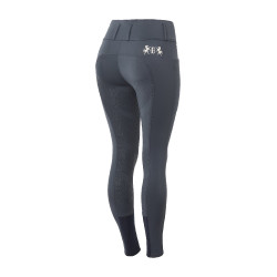 Pantalón de equitación de asiento completo Meghan B Vertigo de talle alto para mujer Azul marino oscuro