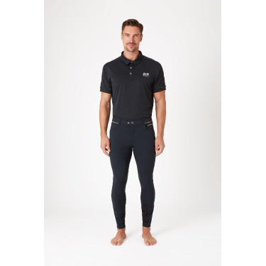 Pantalón de equitación con rodilleras B Vertigo Damien hombre Gris antracita oscuro