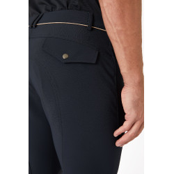 Pantalón de equitación con rodilleras B Vertigo Damien hombre Gris antracita oscuro