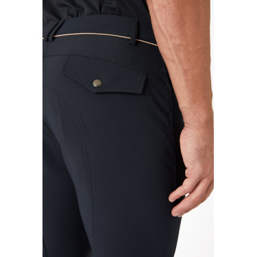 Pantalón de equitación con rodilleras B Vertigo Damien hombre Gris antracita oscuro