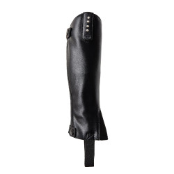 Mini-polainas Horze Portland para niños con correa Negro Mini-polainas Horze Portland para niños con correa Negro