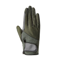 Guantes de equitación de verano Horze Leni para mujer Verde escarabajo Guantes de equitación de verano Horze Leni para mujer Verde escarabajo