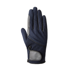 Guantes de equitación de verano Horze Leni para mujer Azul marino oscuro Guantes de equitación de verano Horze Leni para mujer Azul marino oscuro