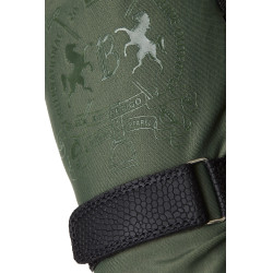 Guantes de equitación B Vertigo Laia para mujer con logotipo impreso Verde escarabajo
