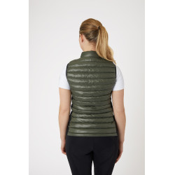 Chaleco de equitación ultraligero sin mangas B Vertigo Sia para mujer Verde hiedra