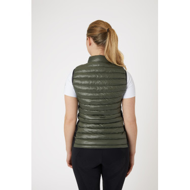 Chaleco de equitación ultraligero sin mangas B Vertigo Sia para mujer Verde hiedra