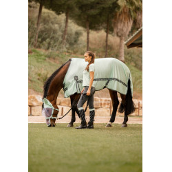 Manta antimoscas Horze Paso Fino con protección UV Arroyo verde