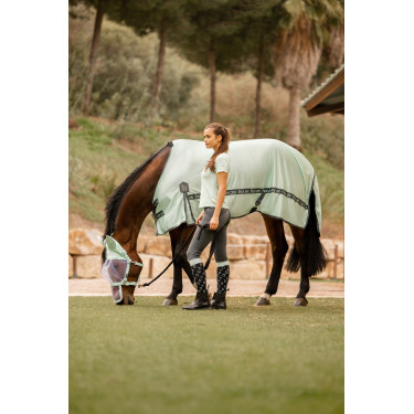 Manta antimoscas Horze Paso Fino con protección UV Arroyo verde