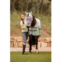 Manta antimoscas Horze Paso Fino con protección UV Arroyo verde