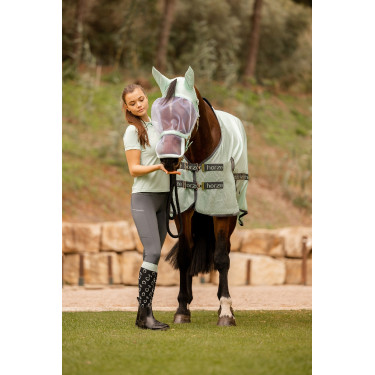 Manta antimoscas Horze Paso Fino con protección UV Arroyo verde