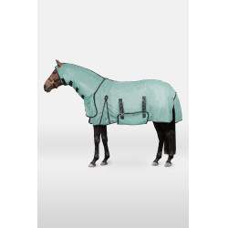 Cubre-moscas Horze Paso Fino con cuello incorporado y protección UV Arroyo verde