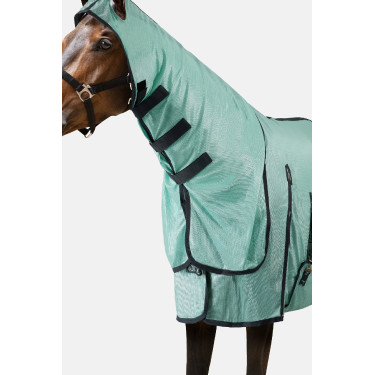 Cubre-moscas Horze Paso Fino con cuello incorporado y protección UV Arroyo verde
